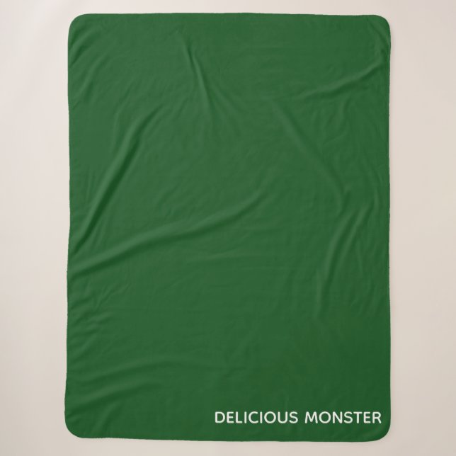 Köstliche Monster-grüne Farbe Sherpadecke (Vorderseite)