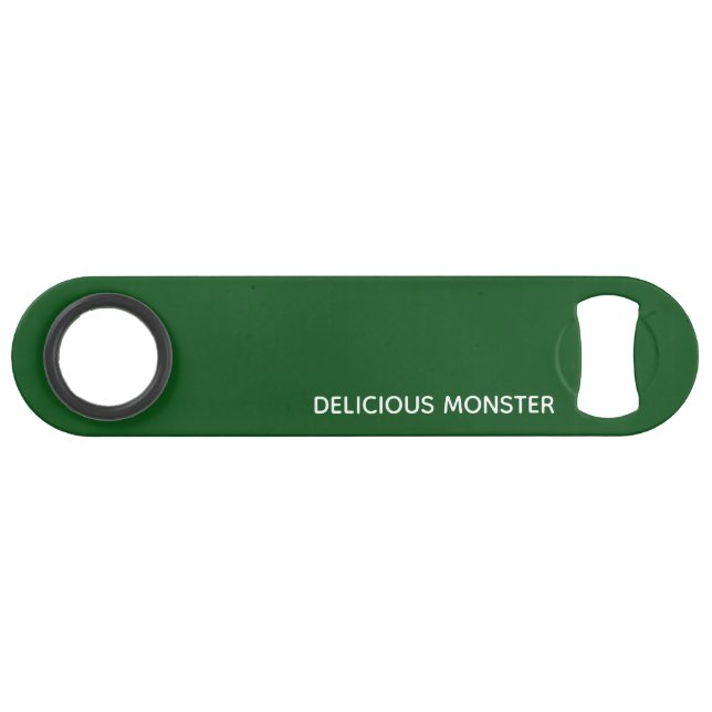 Köstliche Monster-grüne Farbe Speed Flaschenöffner (Vorderseite (Horizontal))