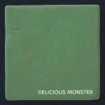 Köstliche Monster-grüne Farbe Steinuntersetzer<br><div class="desc">Köstliche Monster-grüne Farbe</div>