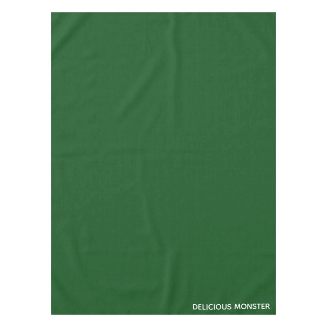 Köstliche Monster-grüne Farbe Tischdecke (Vorderseite)