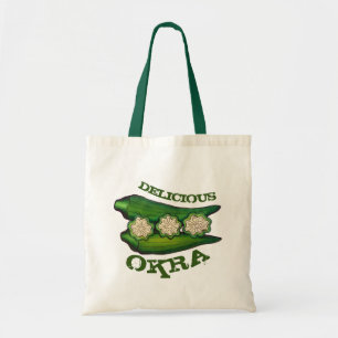 Köstliche Okra Pods Südliche Küche Tragetasche