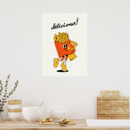 Köstliche Pommes Frites Poster