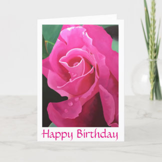 Köstliche rosa alles Gute zum Geburtstaggrußkarte Karte