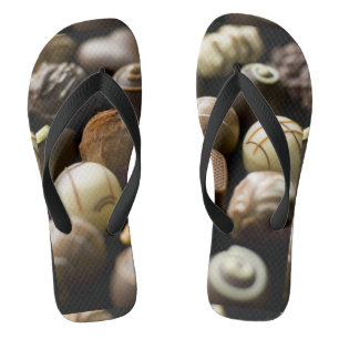 Köstliche Schokoladenpralinen Flip Flops