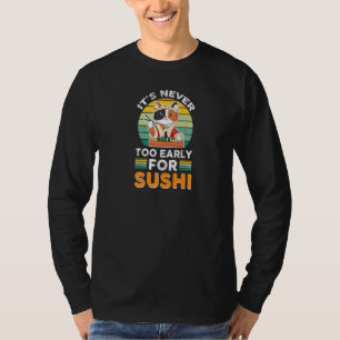 Köstliche Speisen im Rice Restaurant Fisch Katzenj T-Shirt