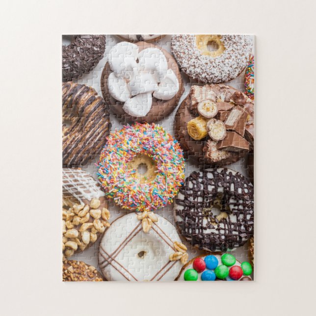 Köstliche süße Leckereien von Donuts Küche (Vertikal)