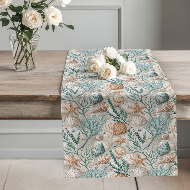 Köstliche Tischläufer mit Meeresakzenten (Coastal Living Table Runner with Ocean Accents)
