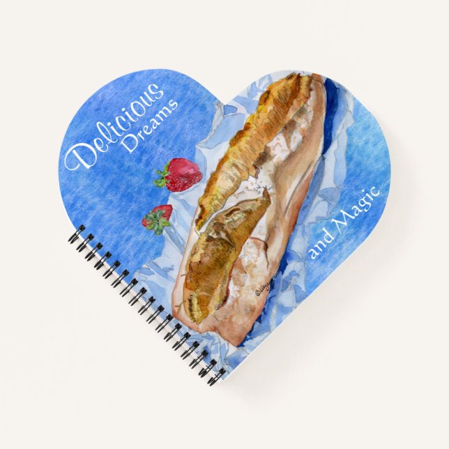 Köstliche Träume und magisches Valentine Notizbuch (Vorderseite)