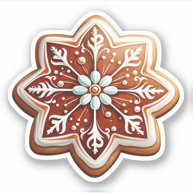 Köstliche Weihnachtsdesserts Phantastisches Cookie Aufkleber (Vorderseite)