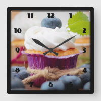 Köstlicher Blueberry Cupcake mit Creme