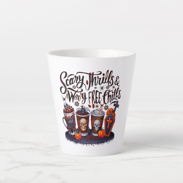 Köstlicher Halloween-Kaffee für Spooky Sips! Milchtasse (Vorderseite)