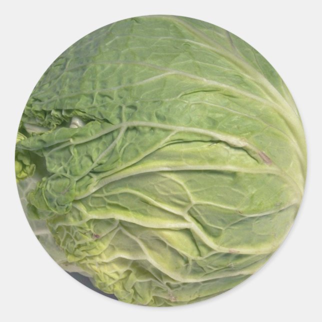 Köstlicher Kohl Runder Aufkleber (Vorderseite)