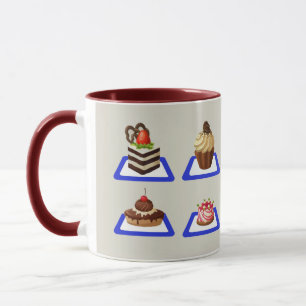Köstlicher Kuchenständer Tasse