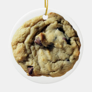 Köstliches Chocolate Chip Cookie Keramikornament