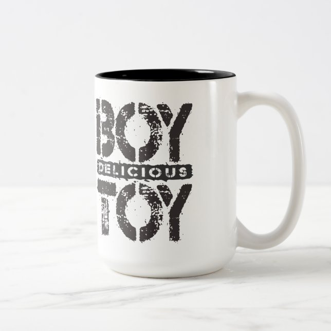 Köstliches JUNGEN-SPIELZEUG - ich bin Zweifarbige Tasse (Rechts)