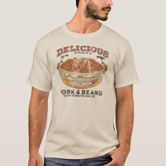 Köstliches Marken-Schweinefleisch und Bohnen-T - T-Shirt (Vorderseite)