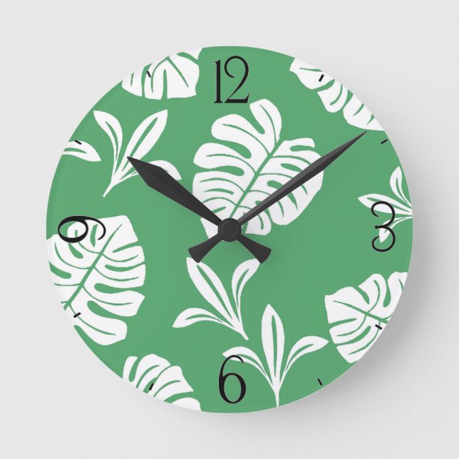 Köstliches Monster Runde Wanduhr (Vorderseite)