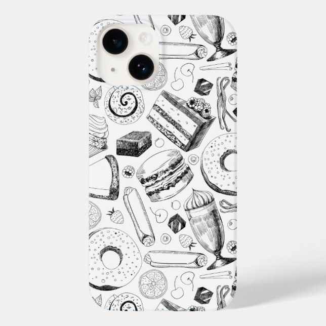 Köstliches Muster Case-Mate iPhone 14 Hülle (Rückseite)