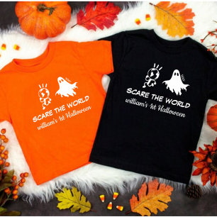 Kostüm 1. Halloween Pumpkin Funny Baby T-shirt