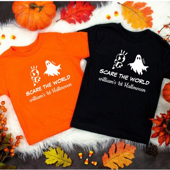 Kostüm 1. Halloween Pumpkin Funny Baby T-shirt (Von Creator hochgeladen)