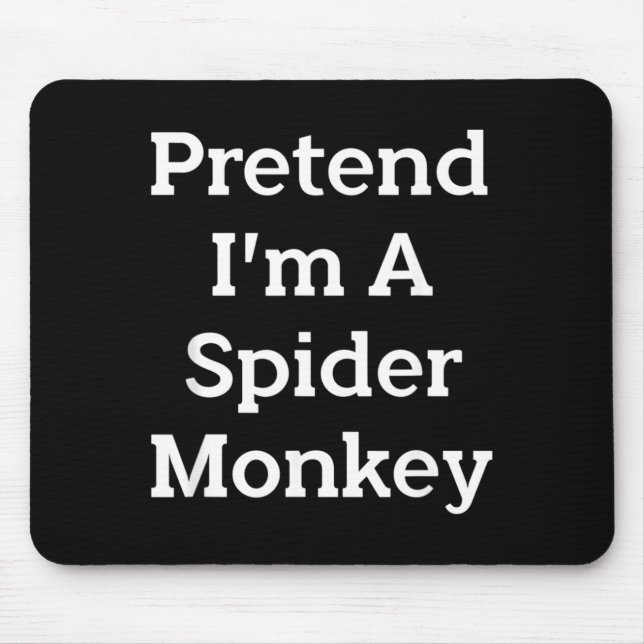 Kostüm als Spinnaffe lustig Halloween Mousepad (Vorne)