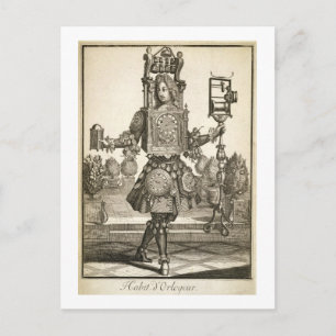 Kostüm für einen Uhrmacher, Pub von Gerard Valck ( Postkarte
