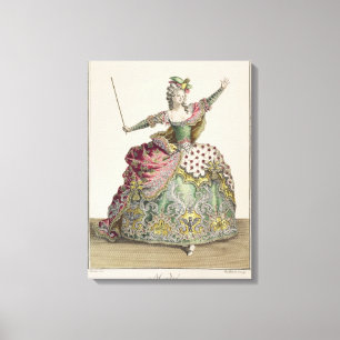 Kostüm für Medea in der Oper "Jason and Medea" Leinwanddruck