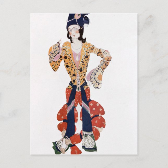 Kostüm für Nijinsky im Ballett Postkarte (Vorderseite)