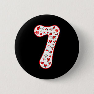 Kostüm für Paare Nummer 7 Duo 67 Meme Six Seven Va Button