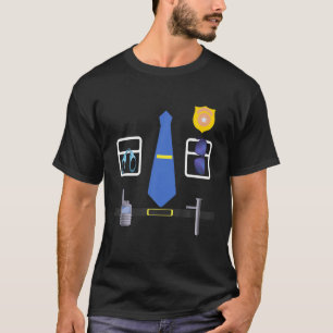 Kostüm Halloween Kids Polizei Uniform T-Shirt