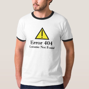 Kostüm-nicht gefundener Halloween-T - Shirt des