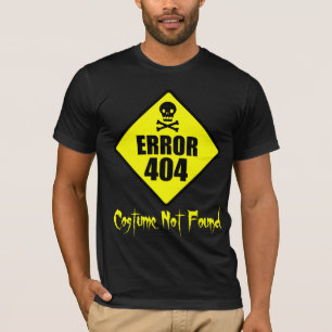 Kostüm nicht gefundenes Halloween des Fehler-404 T-Shirt