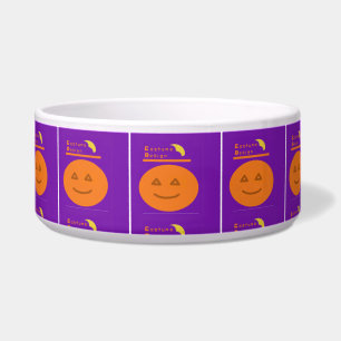 Kostümdesign Pumpkin Keramik Pet Bowl Napf
