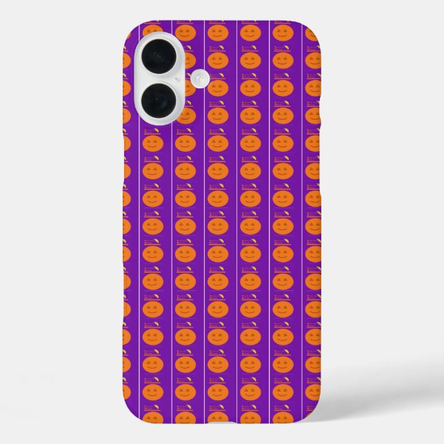 Kostümdesign Pumpkin Lila iPhone / iPad Gehäuse iPhone 16 Plus Hülle (Rückseite)