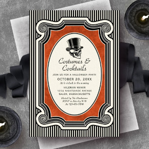 Kostüme Cocktails Halloween-Party Einladung