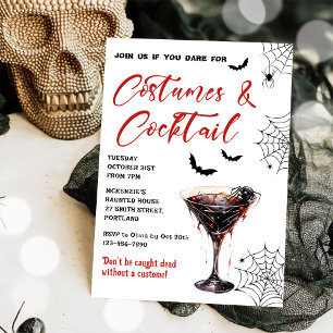 Kostüme & Cocktails Halloween-Party Einladung