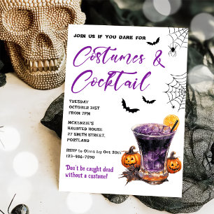 Kostüme & Cocktails Halloween-Party Einladung