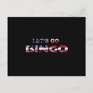 Kostüme der Flagge Bingo usa Postkarte