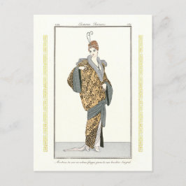 Kostüme Parisiens - Manteau du soir Postcard Postkarte