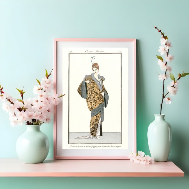 Kostüme Parisiens - Vintages Modeposter Poster (Von Creator hochgeladen)