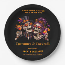 Kostüme und Cocktails Erwachsenenparty Halloween