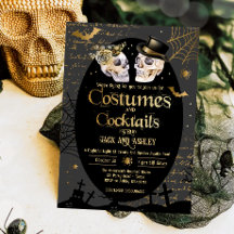 Kostüme und Cocktails Erwachsenes Halloween-Party