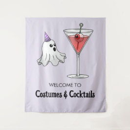 Kostüme und Cocktails Party Wandteppich