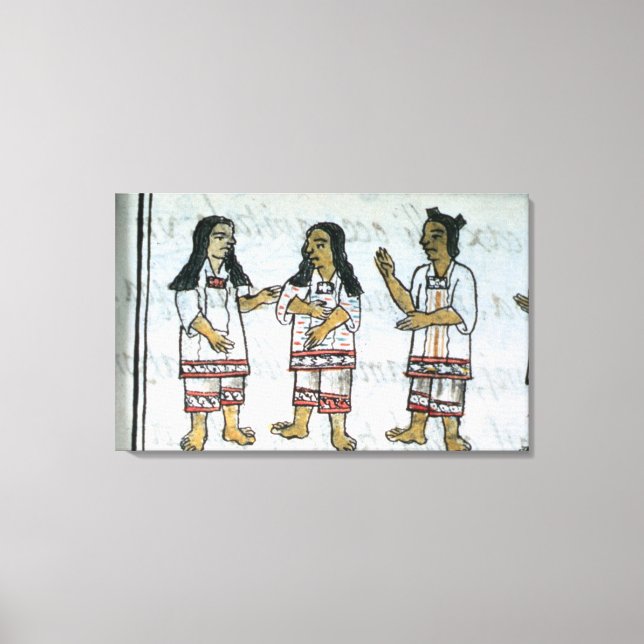Kostüme von Frauen Leinwanddruck (Vorderseite)