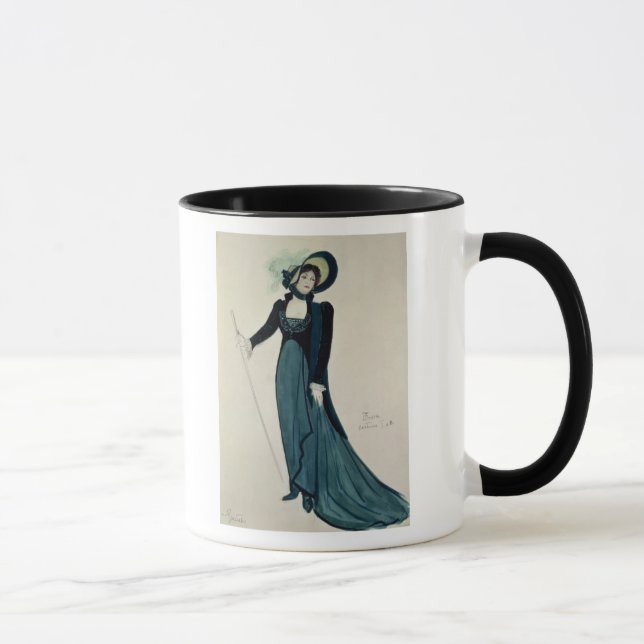 Kostümentwurf für Tosca Tasse (Rechts)