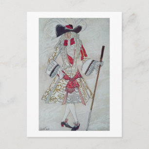 Kostümgestaltung für den Prinzen Charming vor Geri Postkarte