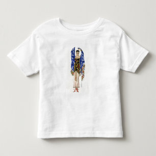Kostümgestaltung für ein Tanzmädchen (Farblitho) Kleinkind T-shirt