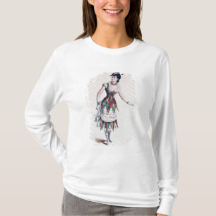 Kostümieren Sie Entwurf für einen weiblichen T-Shirt
