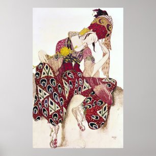 Kostümieren Sie Entwurf für Nijinsky am Ballett Poster