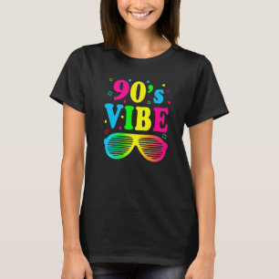 Kostümoutfit-Retro-Retro-Party der 1990er Jahre, V T-Shirt